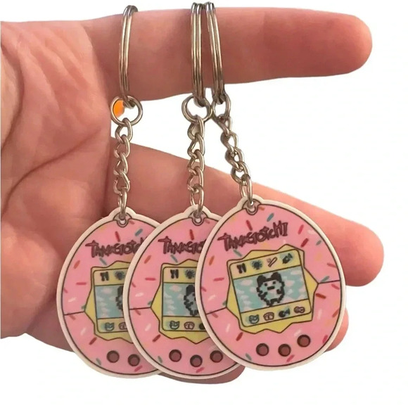 Tamagotchi Accessories - Tamagotchi Keychains - Set of (5) five pieces